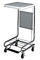 Medline Hamper Stand With Foot Pedal, 19 1/4" x 21" x 9 1/4", Chrome
