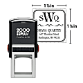 Custom 2000Plus® PrintPro™ Self-Inking Stamp, Q30PM/Square Monogram, 1-1/8" x 1-1/8"