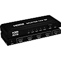 4XEM 4 Port high speed HDMI video splitter fully supporting 1080p, 3D for Blu-Ray, gaming consoles and all other HDMI compatible devices - 4XEM 1080p/3D 1 HDMI in 4 HDMI out video splitter and amplifier with LED indicators for connection and power