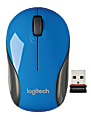 Logitech® M187 Mini Wireless Optical Mouse, Blue, 910-002728