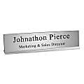 Custom Engraved Plastic Desk Signs With Metal Holder, 2" x 10" 1 thumbnail image