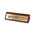 Custom Engraved Raised Gold Foil On Walnut Desk Bar, 1-3/4" x 10-1/2" 1 thumbnail image