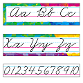 TREND Color Splash Zaner-Bloser Cursive Alphabet Bulletin Board Set, Multicolor, Grades 2-4