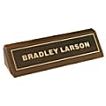 Custom Engraved Inset Gold Foil On Walnut Desk Bar, 1-3/4" x 10-1/2" 1 thumbnail image