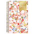 2024 Day Designer Weekly/Monthly Planning Calendar, 5" x 8", Petals, January To December