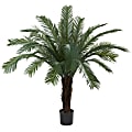 Nearly Natural Cycas 60”H Artificial UV Resistant Indoor/Outdoor Tree, 60”H x 59”W x 59”D, Green