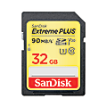 SanDisk® Extreme Plus SDHC/SDXC Memory Card, 32GB