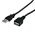 StarTech.com 10 ft Black USB 2.0 Extension Cable A to A - M/F - Extends the of your current USB device cable by 10 feet - USBEXTAA10BK 1 thumbnail image