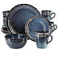Meritage Jasper 16-Piece Round Stoneware Dinnerware Set, Blue 1 thumbnail image