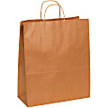 Partners Brand Paper Shopping Bags, 15 3/4"H x 13"W x 6"D, Kraft, Case Of 250 1 thumbnail image