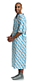 Medline Blue Collection IV Gowns, 66", Mirage, Pack Of 12 1 thumbnail image