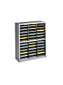 Safco® Value Sorter® Steel Corrugated Literature Organizer, 36 Compartments, Gray