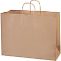 Partners Brand Paper Shopping Bags, 12"H x 16"W x 6"D, Kraft, Case Of 250