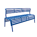 Safco® CoGo™ Indoor/Outdoor Bench With Back, Blue