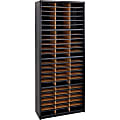 Safco® Value Sorter® Steel Corrugated Literature Organizer, 72 Compartments, Black
