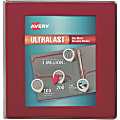 Avery® UltraLast One-Touch 3-Ring Binder, 1 1/2" Slant Rings, Red 1 thumbnail image