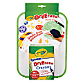 Crayola Dry-Erase Crayons With Board Set, Assorted Colors