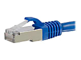 C2G 6ft Cat6 Ethernet Cable - Snagless Shielded (STP) - Blue - Category 6 for Network Device - RJ-45 Male - RJ-45 Male - Shielded - 6ft - Blue 1 thumbnail image