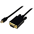 StarTech.com 10 ft Mini DisplayPort™ to VGA Adapter Converter Cable - mDP to VGA 1920x1200 - Black - Connect a Mini DisplayPor - MDP2VGAMM10B 1 thumbnail image