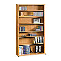 Sauder® Multimedia Storage Tower, 55 1/2"H x 32 1/2"W x 9 1/2"D, Carolina Oak 1 thumbnail image