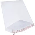Partners Brand White Self-Seal Bubble Mailers, #6, 12 1/2" x 19", Pack Of 25