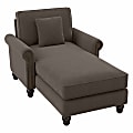 Bush® Furniture Coventry Chaise Lounge With Arms, Chocolate Brown, Standard Delivery 1 thumbnail image