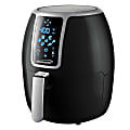 Brentwood Small 1400W 4 Qt Electric Digital Air Fryer With Temperature Control, 10-1/2”H x 12-1/4”W x 12-1/4”D, Black 1 thumbnail image