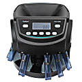 Kolibri KCS-2000 Business Grade Coin Counter, Sorter And Wrapper, 13-5/8”H x 10”W x 11-5/8”D, Black 1 thumbnail image
