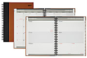 Office Depot® Brand Weekly/Monthly Planner, 8" x 11", Brown, January to December 2017