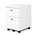 South Shore Interface 19"D Vertical 2-Drawer Mobile File Cabinet, Pure White 1 thumbnail image