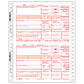 ComplyRight™ 1099-R Tax Forms, 4-Part, 2-Up, Copies A, B, C, D, 1-Wide, Continuous, 9" x 11", Pack Of 100 Forms 1 thumbnail image