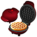 Brentwood® 400-Watt Non-Stick Mini Waffle Maker, 5-In., Red 1 thumbnail image