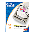 Office Depot® Brand Write-On Transparency Film, Pack Of 100