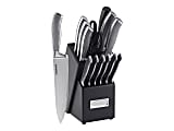 Cuisinart Graphix C77SS-15P 15-Piece Cutlery Set, Brushed Stainless Steel/Black 1 thumbnail image