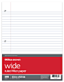 Office Depot® Brand Ruled Filler Paper, 8 1/2" x 11", Wide Ruled, White, Pack Of 500 Sheets
