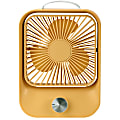 GNBI Rechargeable Fan, 8”H x 6”W x 2”D, Yellow