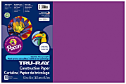Tru-Ray® Construction Paper, 50% Recycled, 12" x 18", Magenta, Pack Of 50 1 thumbnail image