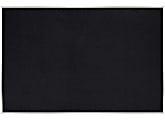Ghent® Rubber Bulletin Board, 48" x 96", 90% Recycled, Black Satin Aluminum Frame