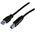 StarTech.com 2m (6ft Certified SuperSpeed USB 3.0 A to B Cable