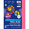 Pacon Tru-Ray Sulphite Construction Paper - 12" x 9" - 76 lb Basis Weight - 50 / Pack - Light Red - Sulphite