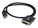 C2G 3ft DisplayPort to DVI Cable - DP to DVI Adapter Cable - M/M - DisplayPort cable - single link - DisplayPort (M) to DVI-D (M) - 3 ft - black