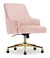 Serta® Scarlett Ergonomic Fabric Mid-Back Home Office Chair, Pink