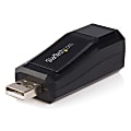 StarTech.com Compact Black USB 2.0 to 10/100 Mbps Ethernet Network Adapter