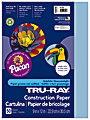 Tru-Ray® Construction Paper, 50% Recycled, 9" x 12", Sky Blue, Pack Of 50 1 thumbnail image