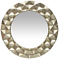 Infinity Instruments Glam Round Wall Mirror, 18”H x 18”W x 2-1/2”D, Gold 1 thumbnail image
