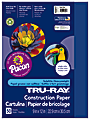 Tru-Ray® Construction Paper, 50% Recycled, 9" x 12", Royal Blue, Pack Of 50