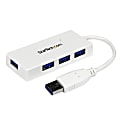 StarTech.com Portable 4 Port SuperSpeed Mini USB 3.0 Hub - White