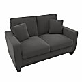 Bush® Furniture Stockton 61"W Loveseat, Charcoal Gray Herringbone, Standard Delivery