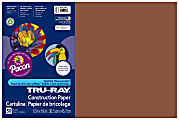 Tru-Ray® Construction Paper, 50% Recycled, 12" x 18", Warm Brown, Pack Of 50 1 thumbnail image