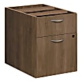 HON Foundation Pedestal File - 2-Drawer - 15.5" x 20.6" x 20.5" - 2 x File Drawer(s), Box Drawer(s) - Material: Metal Handle - Finish: Pinnacle, Thermofused Laminate (TFL), Silver Handle 1 thumbnail image